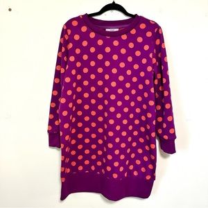 Victor Glemaud Polka Dot Sweatshirt Dress Sz L